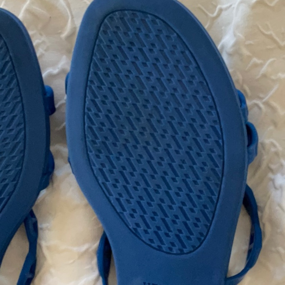NEW AUTH Hermes chain d’Ancre Rubber Rivage Sandals blue eu 40 9 9.5 10 - Picture 6 of 8